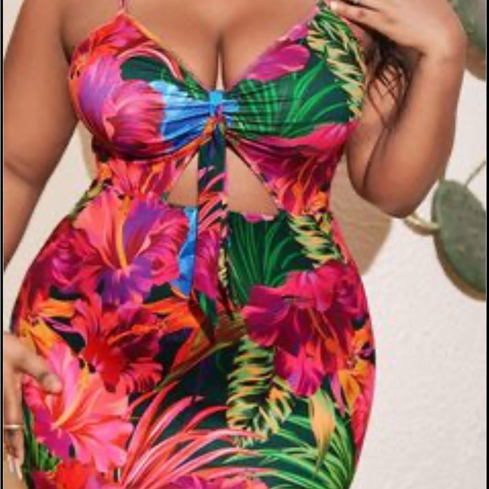 Tropical Floral Kids One Piece